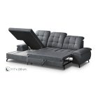 Bologna Mini Sarokgarnitúra, Grafit