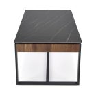 Ramona Dohányzóasztal, Fekete Márvány-Dió