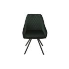 AS130 Forgó Étkezőszék - Zöld Bársony G062-19 