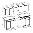 Tatiana Konyhabútor, Szürke-Sonoma Tölgy