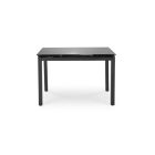 JASPER Étkezőasztal Szett, Fekete, Székekkel 