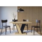 Viney Étkezőasztal, Artisan Tölgy-Fekete 