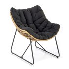 Whisper fotel, fekete-natúr