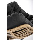 Whisper fotel, fekete-natúr